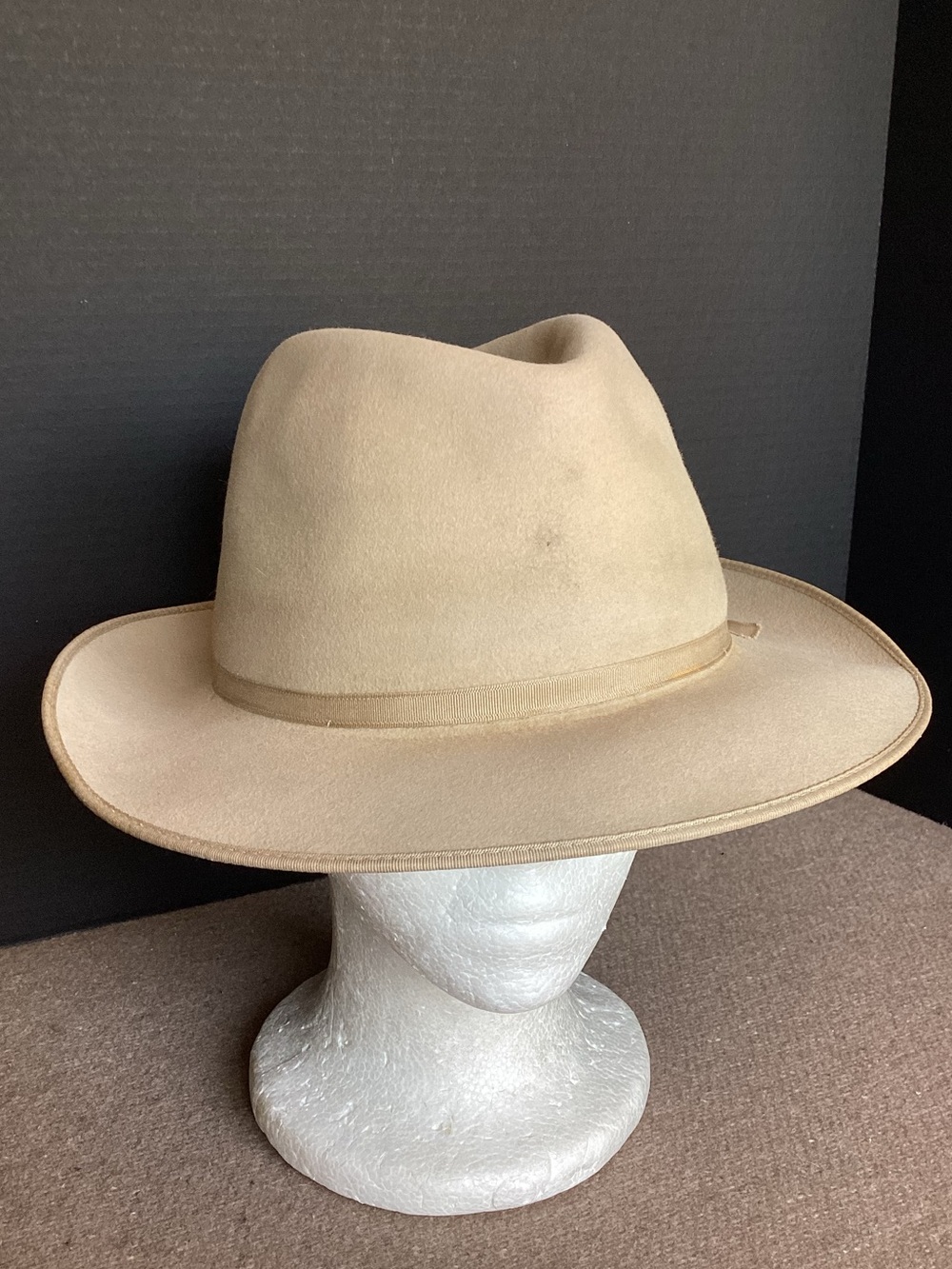 Vintage LL Bean felt Fedora Hat Size 7 3/8
